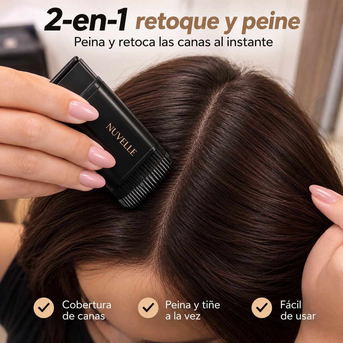 Peine Retocador de Canas 2 en 1