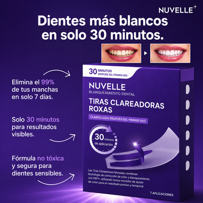 Tiras Blanqueadoras Nuvelle | Sonrisa más blanca en 30 min