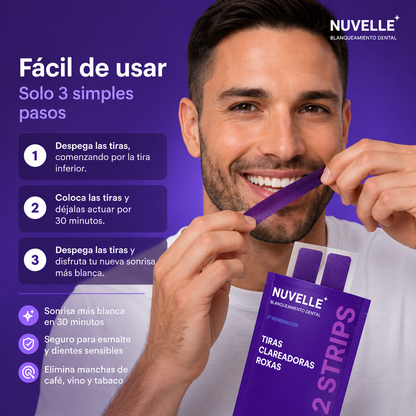 Tiras Blanqueadoras Nuvelle | Sonrisa más blanca en 30 min