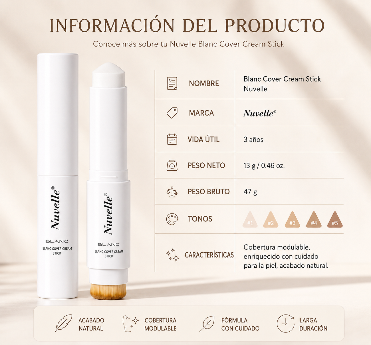 Base en barra coreana adaptativa Nuvelle™