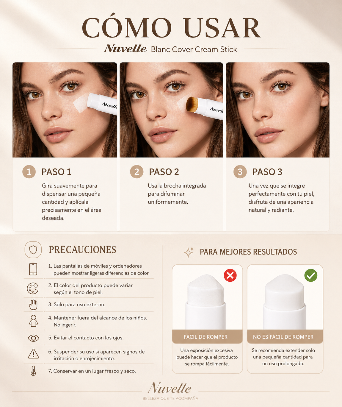Base en barra coreana adaptativa Nuvelle™