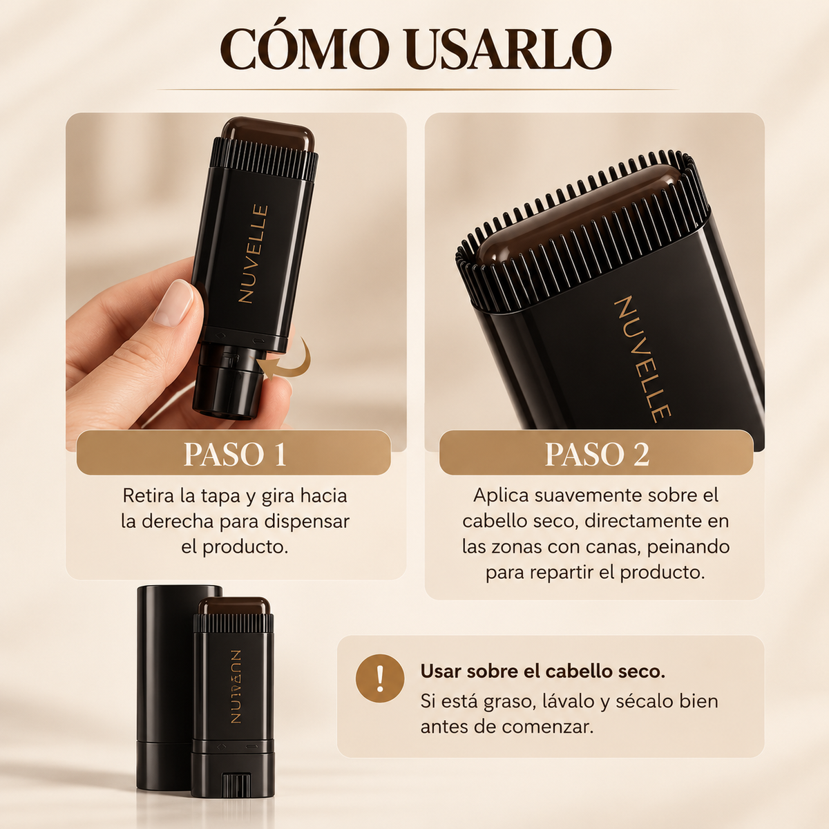 Peine Retocador de Canas 2 en 1
